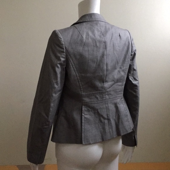 Banana Republic Grey Blazer w/ Black Stitching - Picture 4 of 8